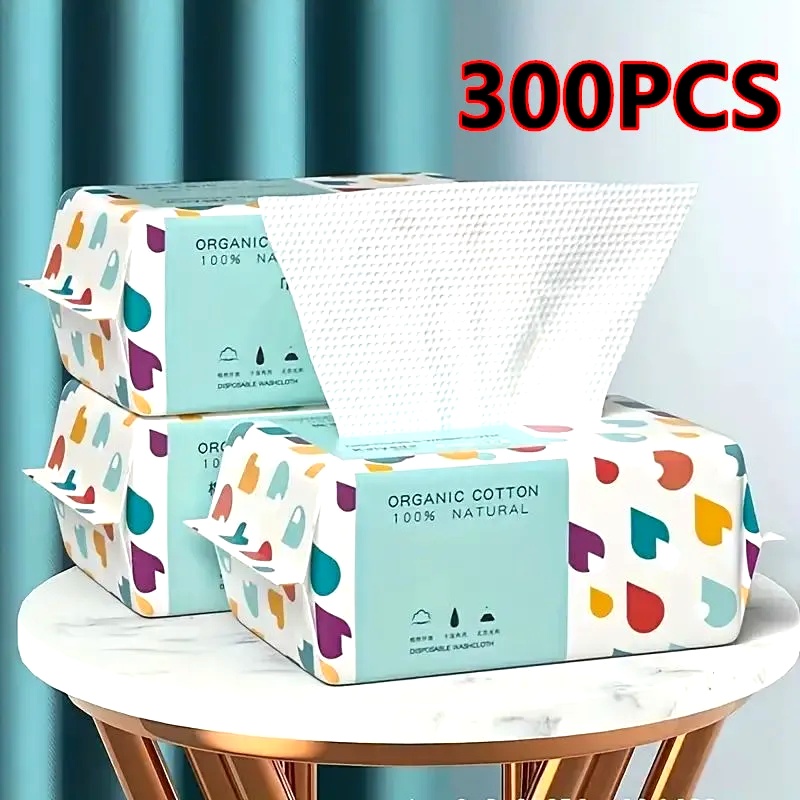 Skincare Only You - 100/300PCS Disposable Thick 100% Cotton Face