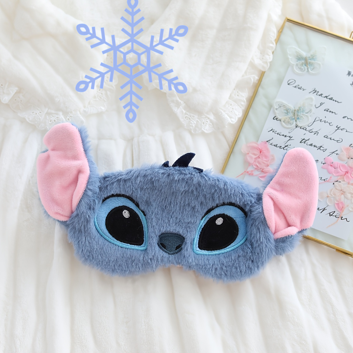Skincare Pink - Disney Stitch plush eye mask with