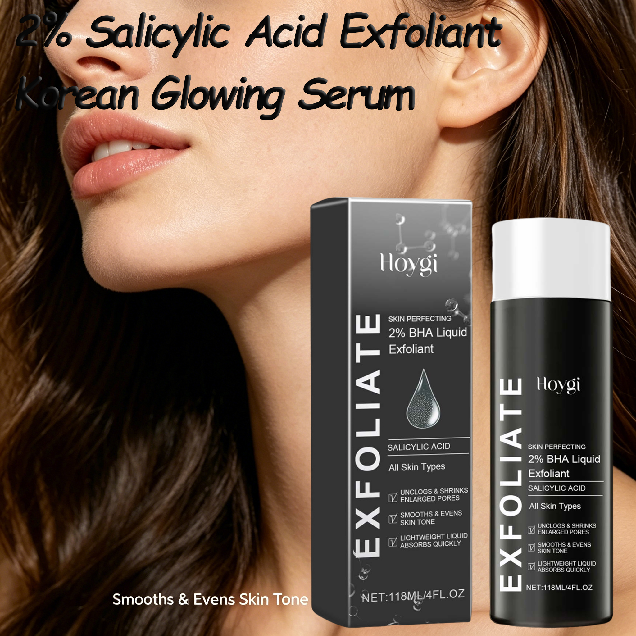 Glycolic Acid Exfoliant - 2% Salicylic Acid Liquid Exfoliant Pore