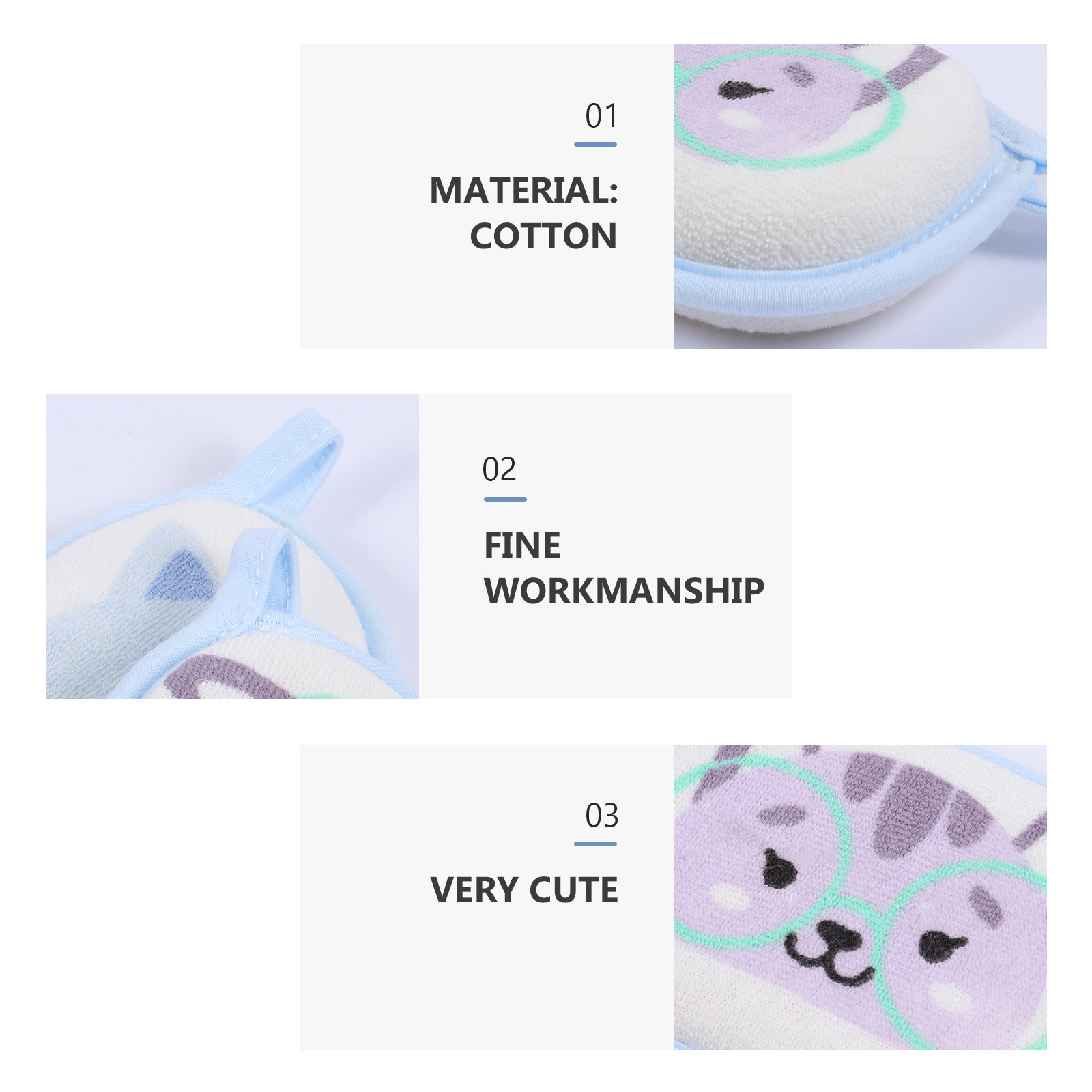 3Pcs Baby Bath Scrubber Ultra  - مراجعة Skincare Newborn وسعره