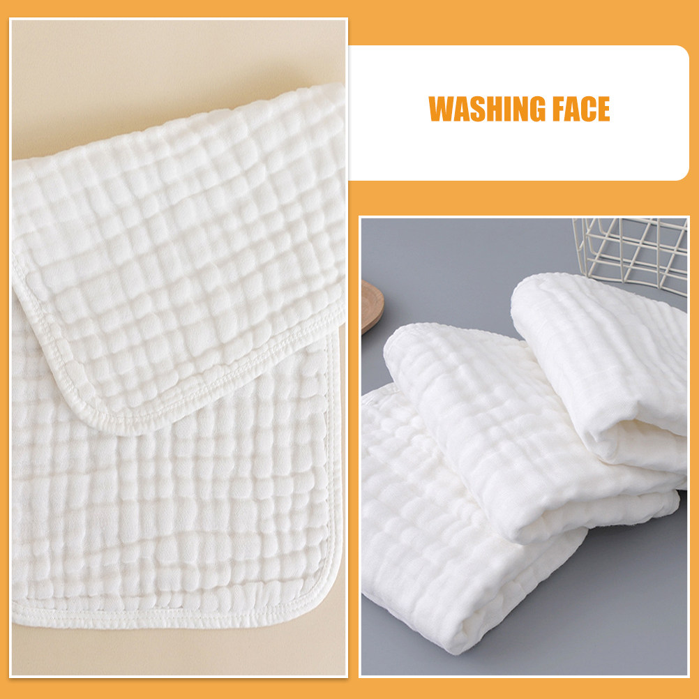 4Pcs Baby Cotton Washcloths Ul - مراجعة Skincare Newborn وسعره
