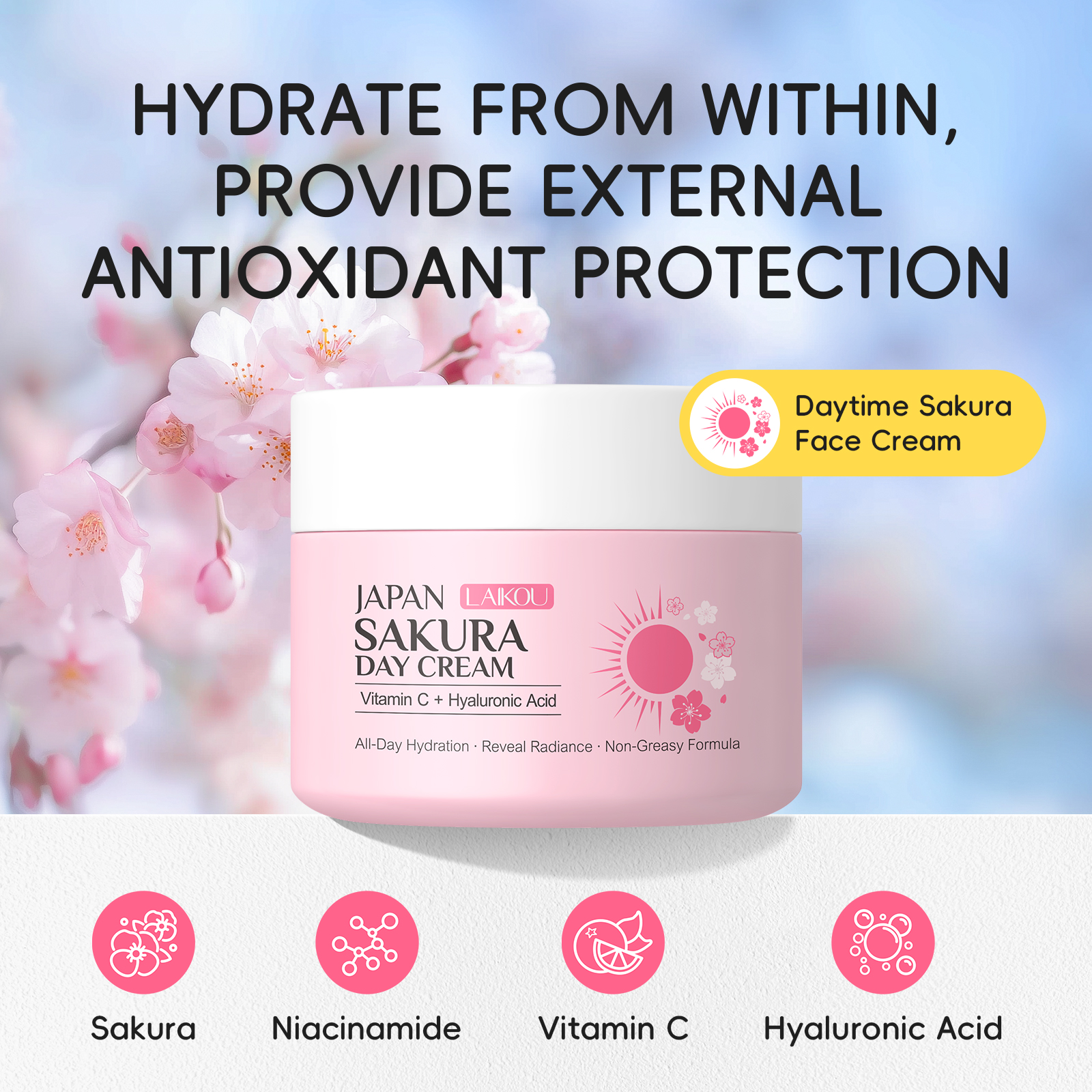 LAIKOU Japan Sakura Skin Care  - مراجعة Skincare Pink وسعره