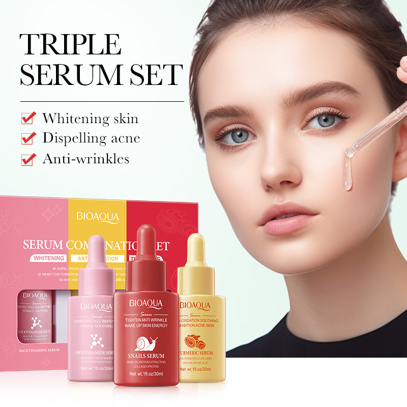 3pcs/set BIOAQUA Vitamin C Ret - مراجعة Skincare Vitamin C وسعره