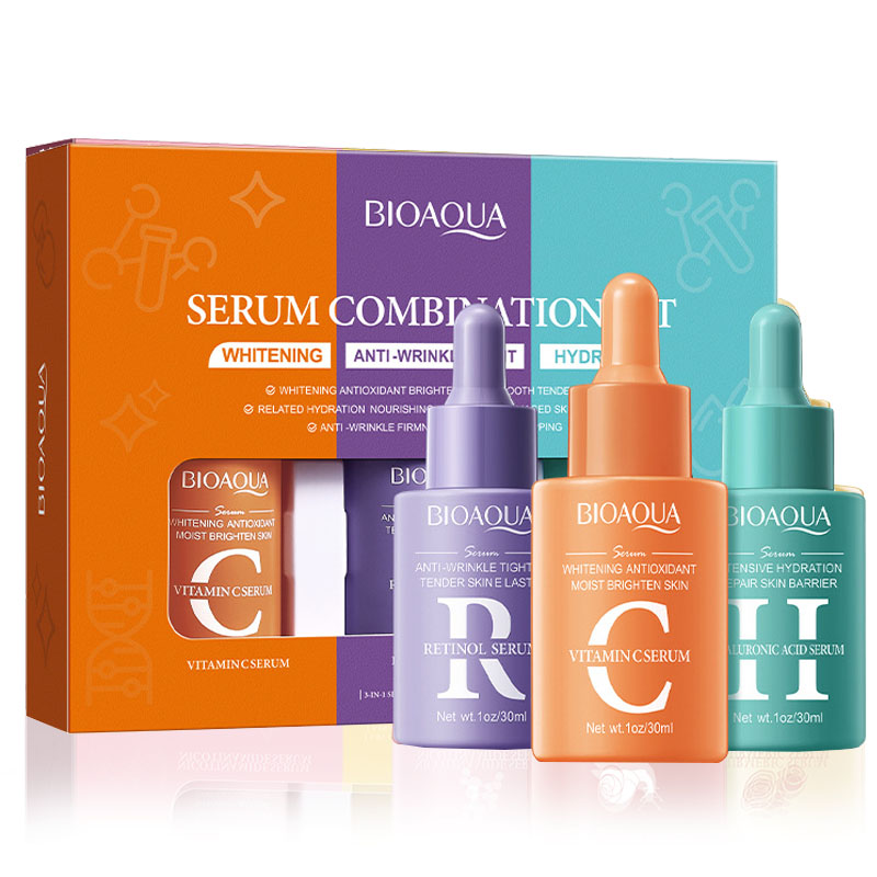 3pcs/set BIOAQUA Vitamin C Ret - مراجعة Skincare Vitamin C وسعره