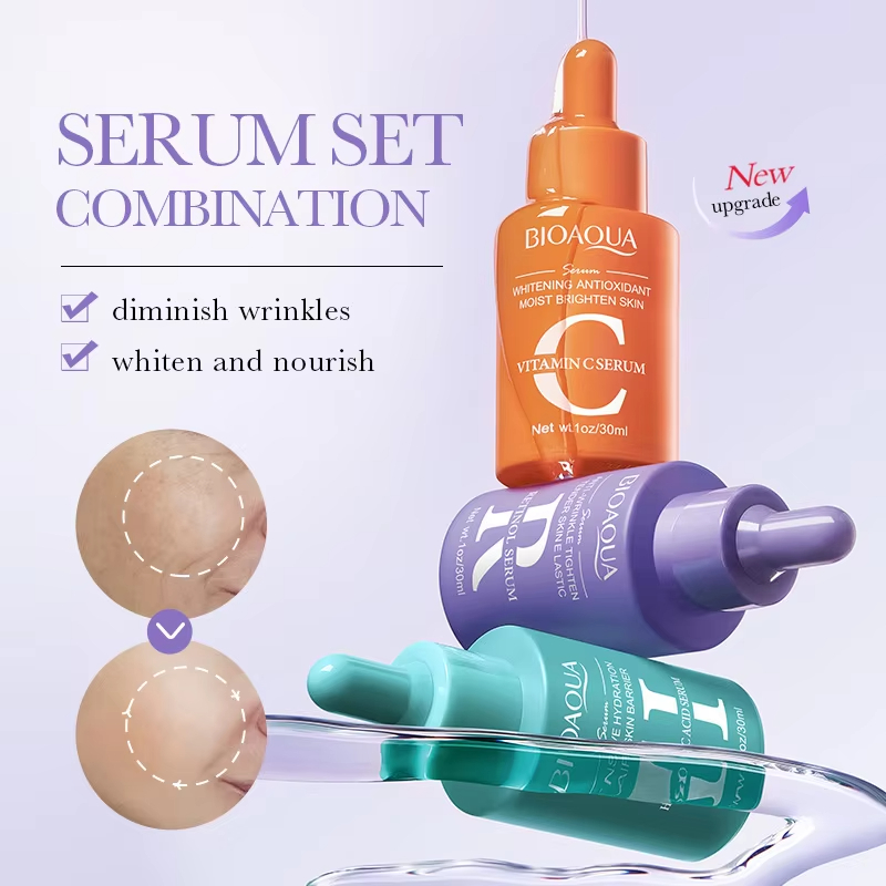 3pcs/set BIOAQUA Vitamin C Ret - مراجعة Skincare Vitamin C وسعره