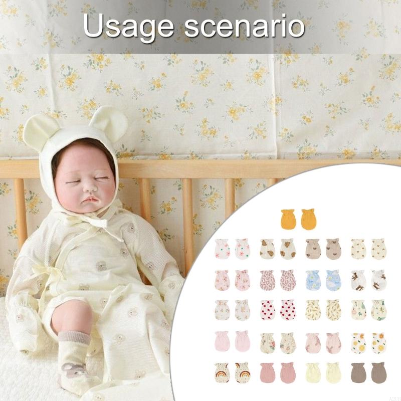1 Pair Newborns Cotton Mittens - مراجعة Skincare Newborn وسعره