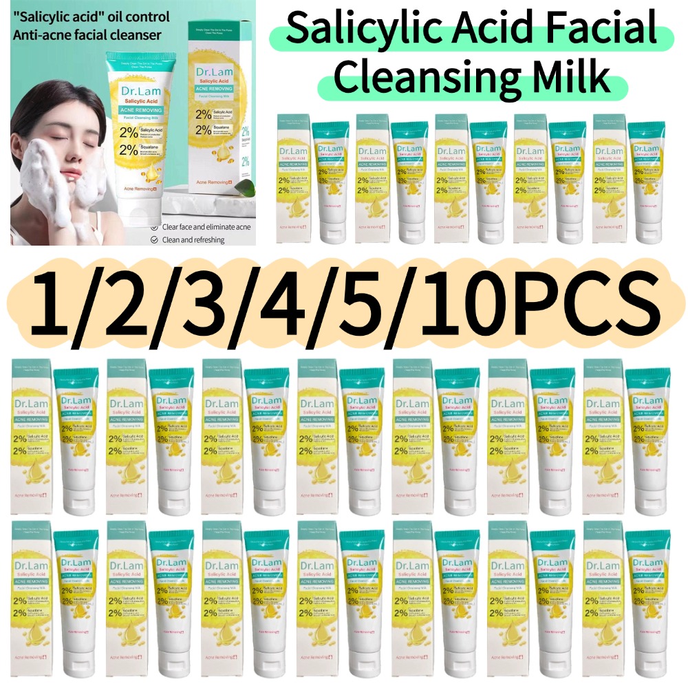 1-10PCS Gentle Salicylic Acid  - مراجعة Salicylic Acid Cleanser وسعره