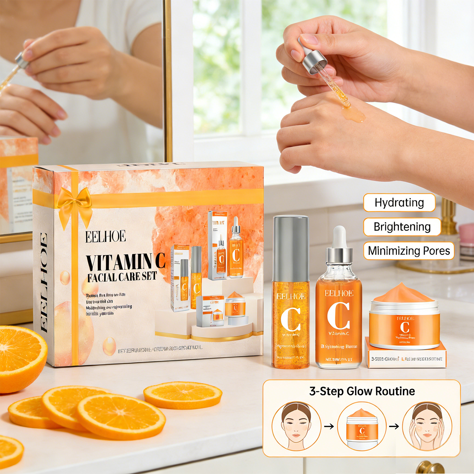 Vitamin C Facial Care Set Enha - مراجعة Skincare Vitamin C وسعره