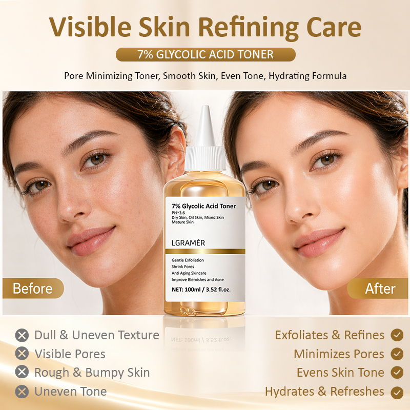 100ml Exfoliating Facial Toner - مراجعة Glycolic Acid Exfoliant وسعره