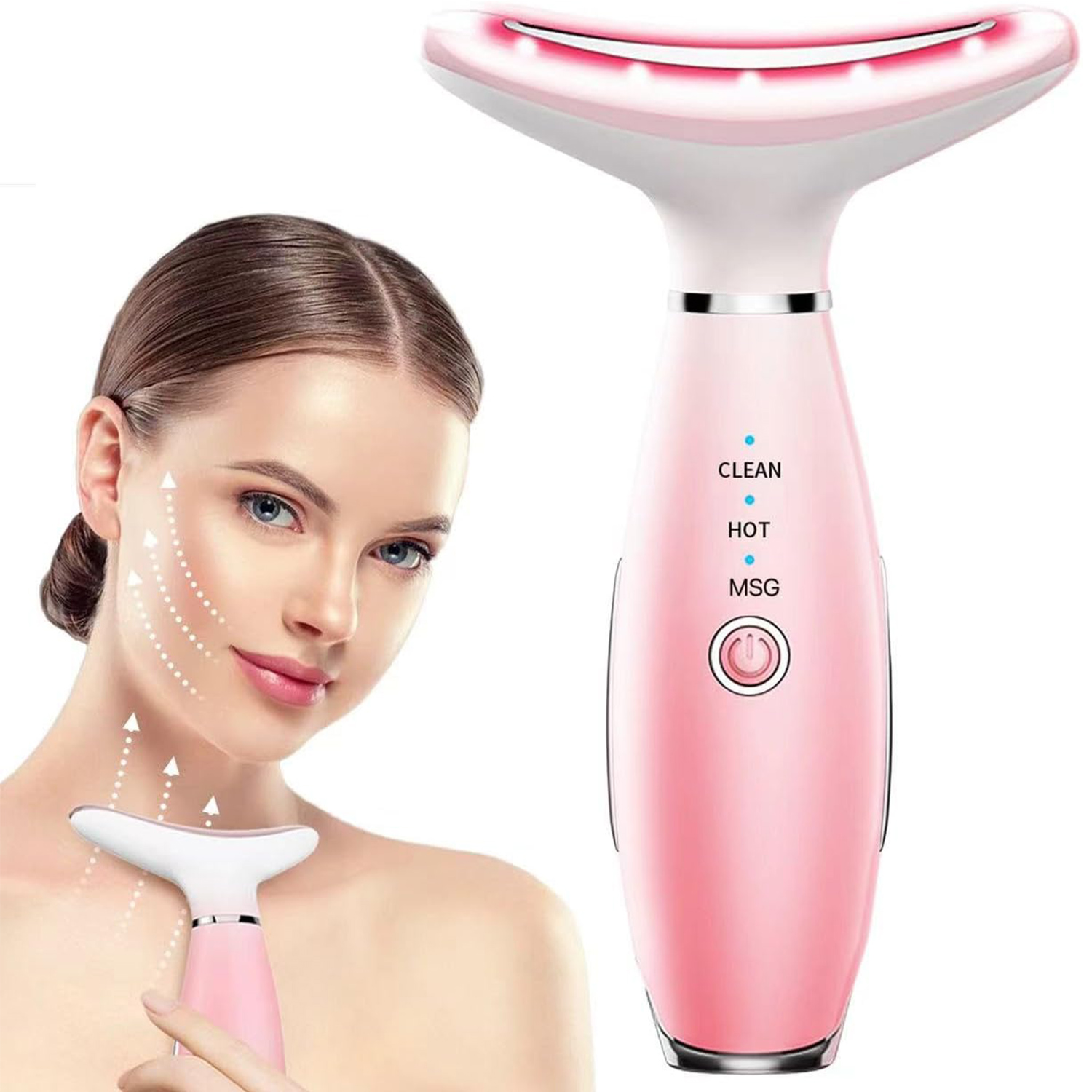 Neck Face Massager, Skin Care  - مراجعة Skincare Pink وسعره