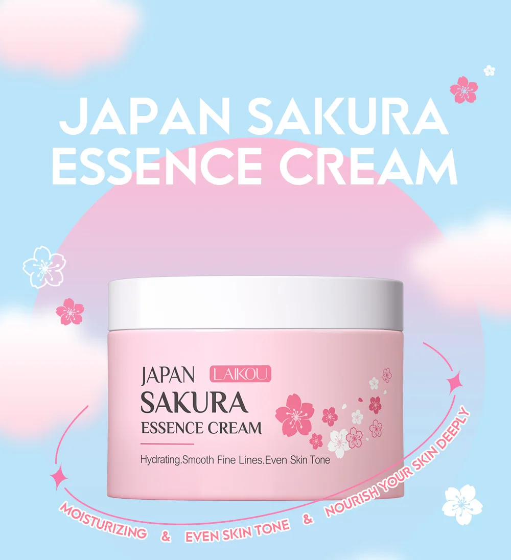 LAIKOU Japan Sakura Essence Cr - مراجعة Skincare Vitamin C وسعره