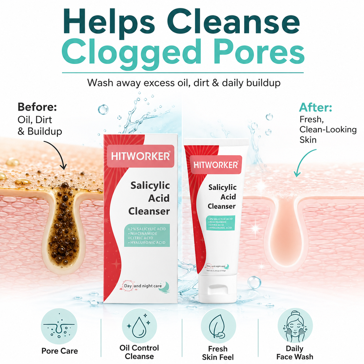 150g Acne Removing Foam Facial - مراجعة Salicylic Acid Cleanser وسعره