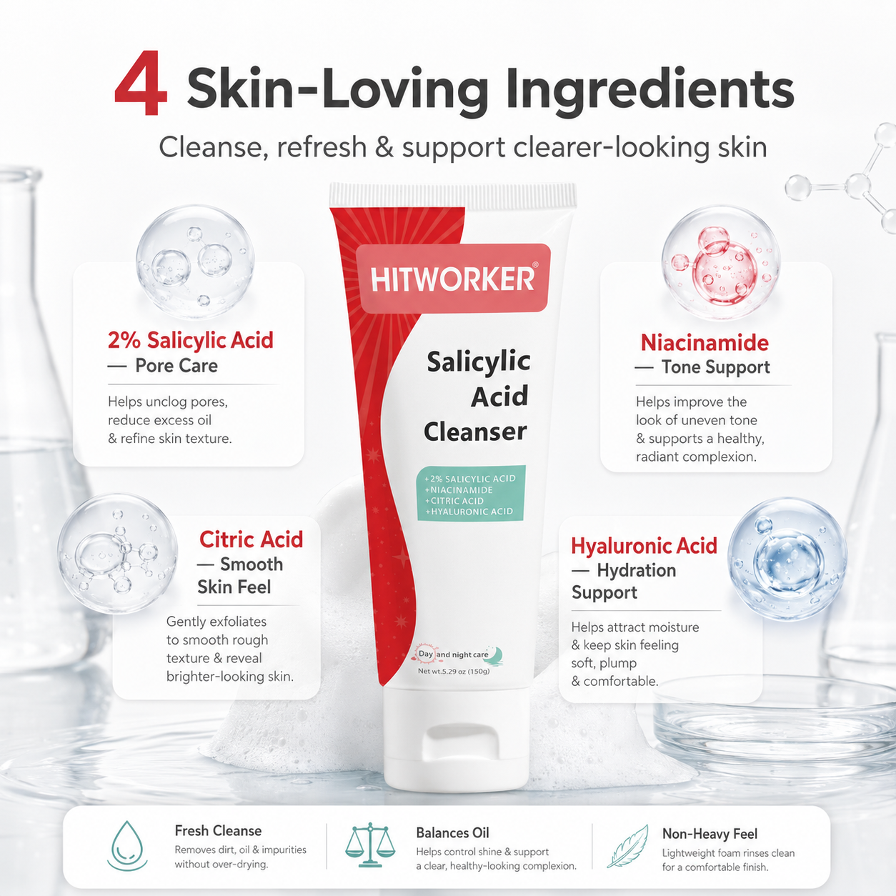 150g Acne Removing Foam Facial - مراجعة Salicylic Acid Cleanser وسعره