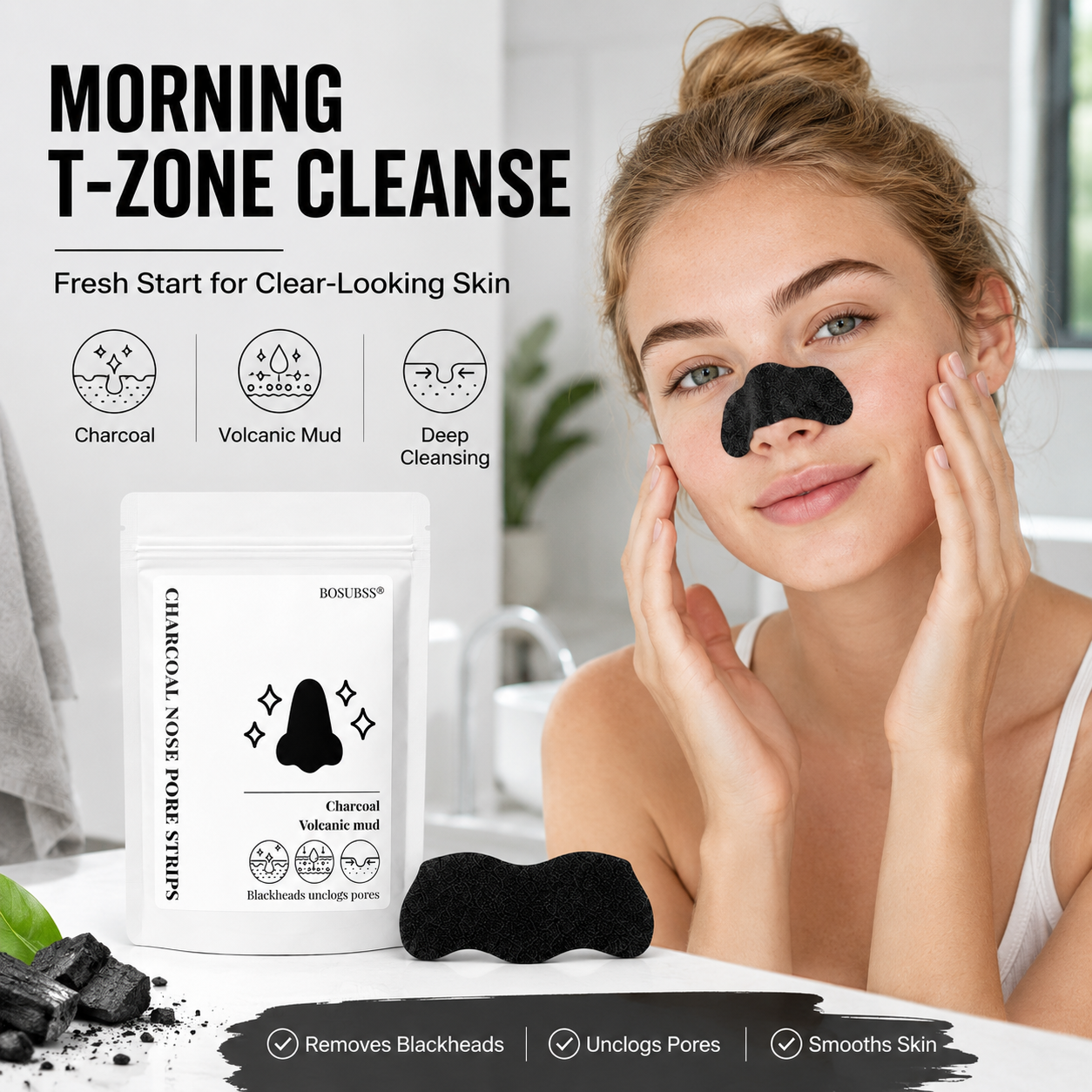 Tea Tree Charcoal Nose Strips  - مراجعة Skincare Viral وسعره