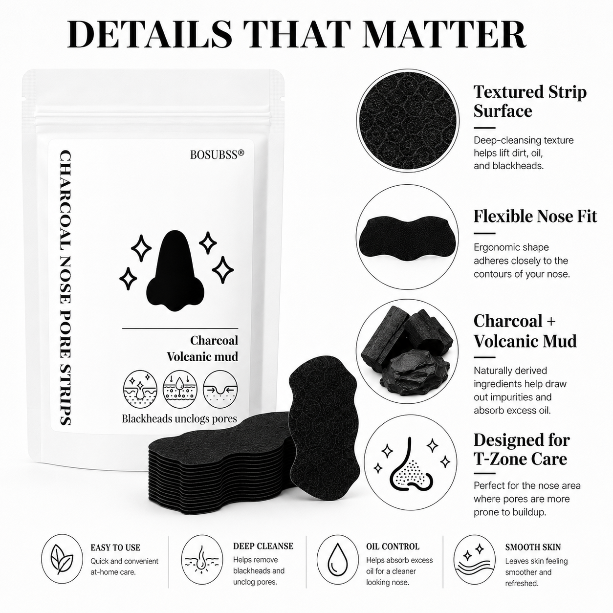 Tea Tree Charcoal Nose Strips  - مراجعة Skincare Viral وسعره