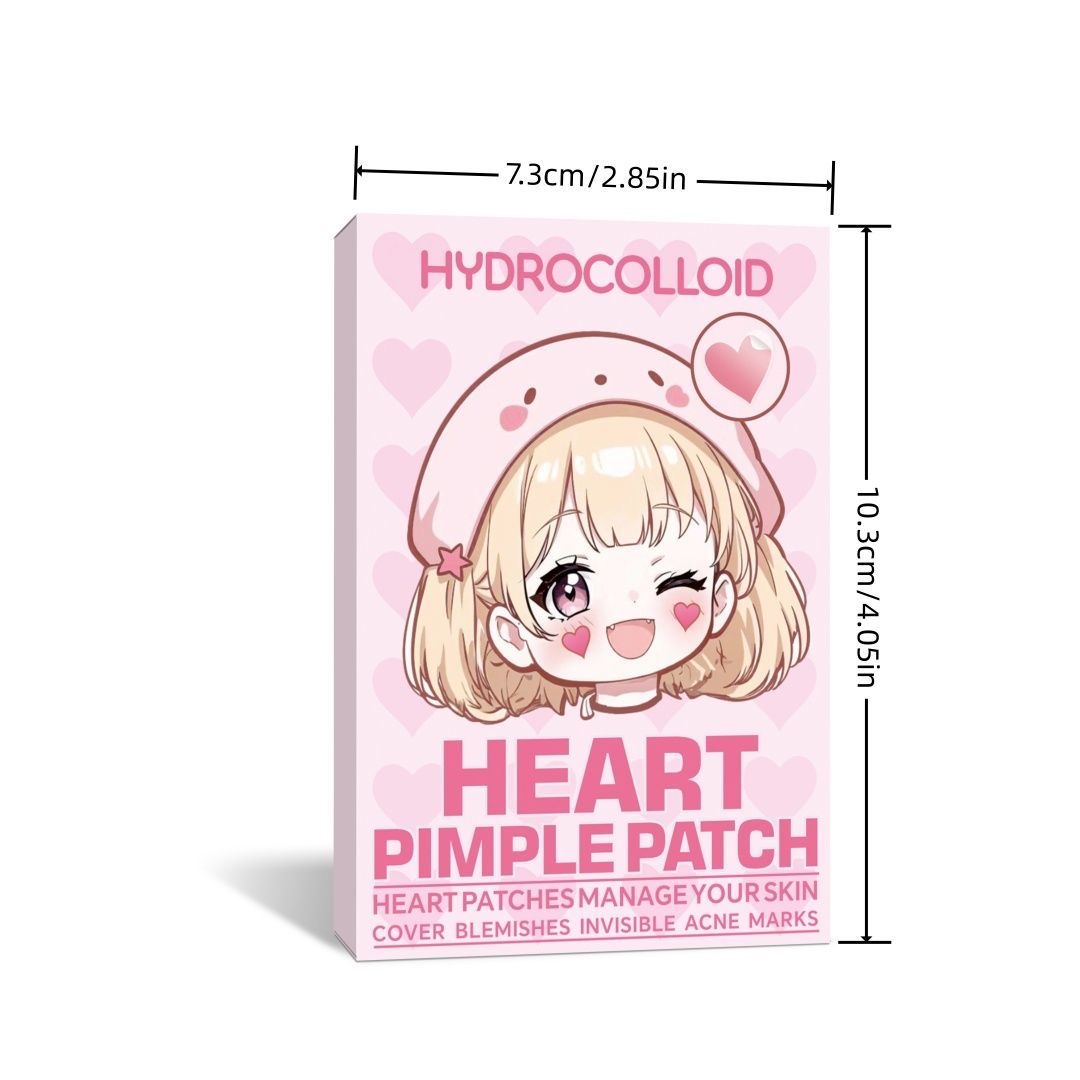 200Pcs Cute Pink Heart Pimple  - مراجعة Skincare Pink وسعره