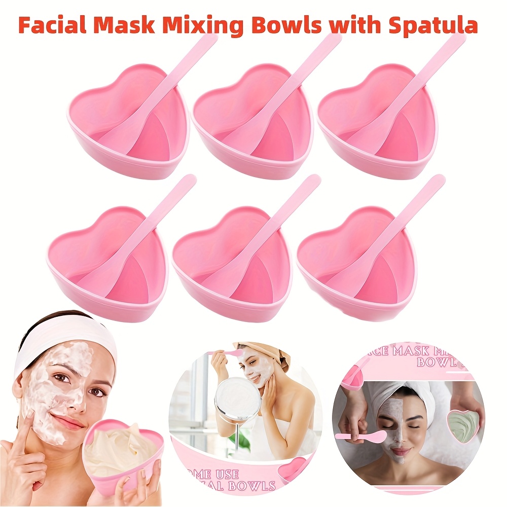 6-piece Pink Heart Shaped Faci - مراجعة Skincare Pink وسعره