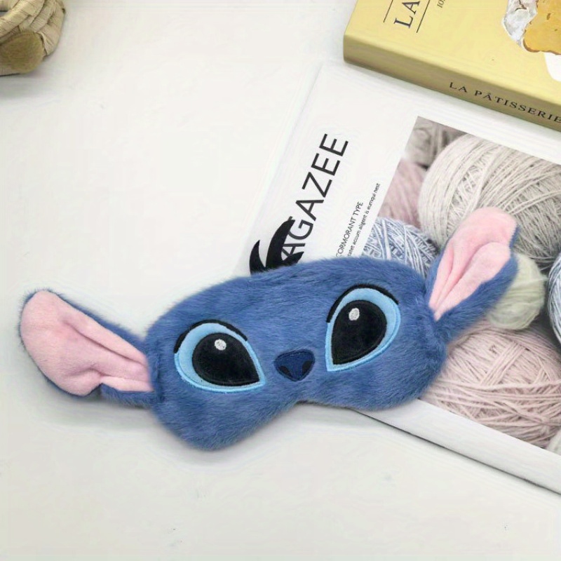 Disney Stitch plush eye mask w - مراجعة Skincare Pink وسعره