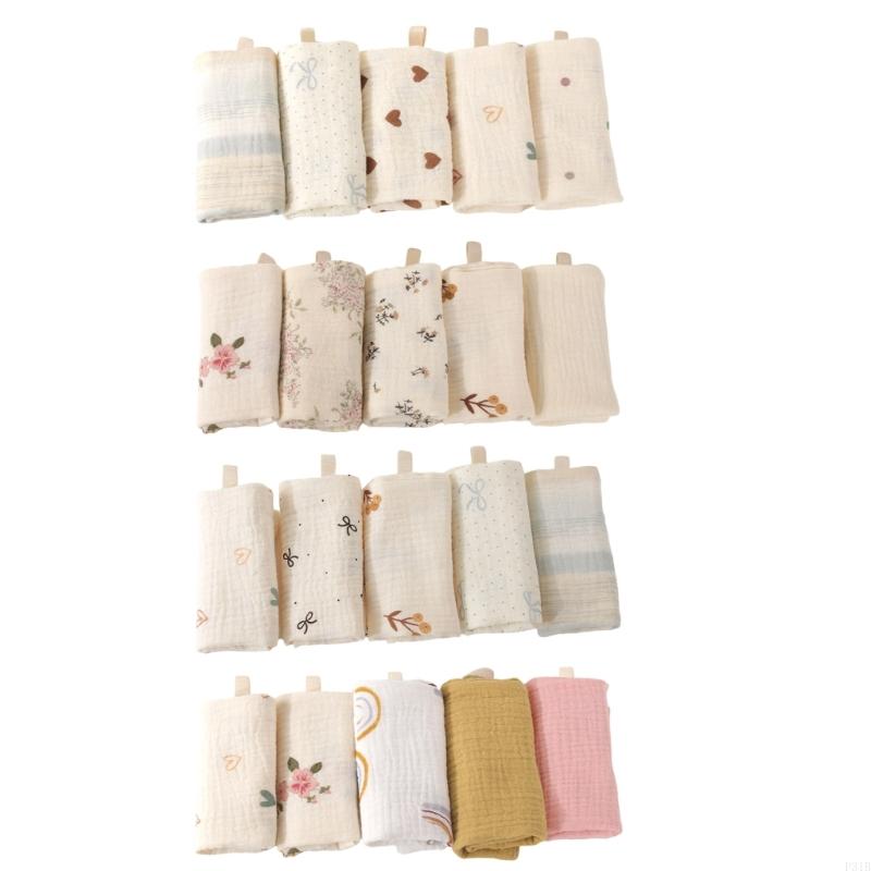 5Pcs/set Cotton Baby Burp Clot - مراجعة Skincare Newborn وسعره