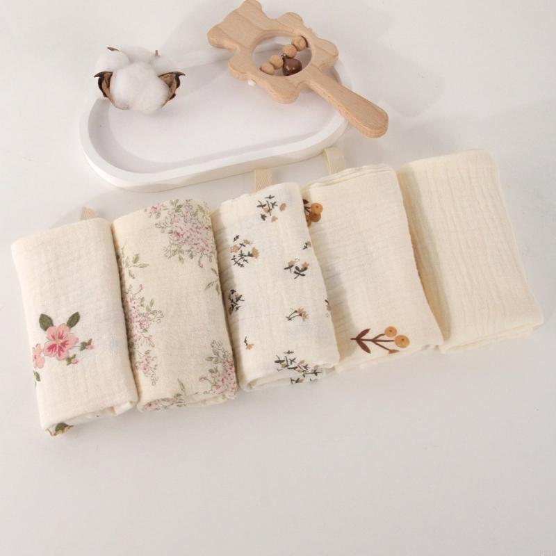 5Pcs/set Cotton Baby Burp Clot - مراجعة Skincare Newborn وسعره