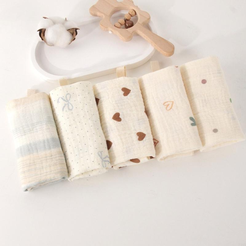5Pcs/set Cotton Baby Burp Clot - مراجعة Skincare Newborn وسعره