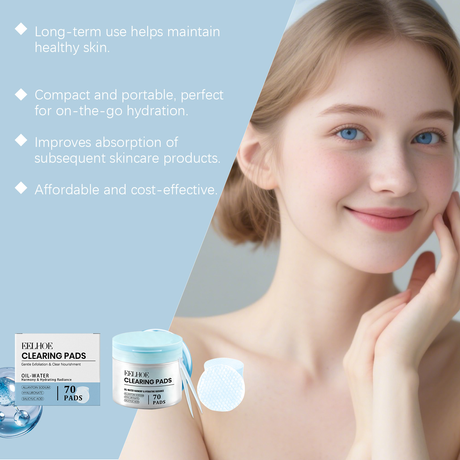 70/140/210/280 Pads Clearing P - مراجعة Salicylic Acid Cleanser وسعره
