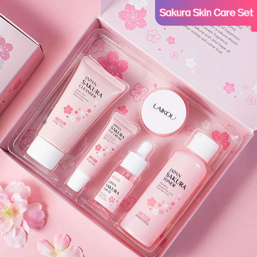 5/3pcs/Set Sakura Skin Care Se - مراجعة Skincare Garnier وسعره