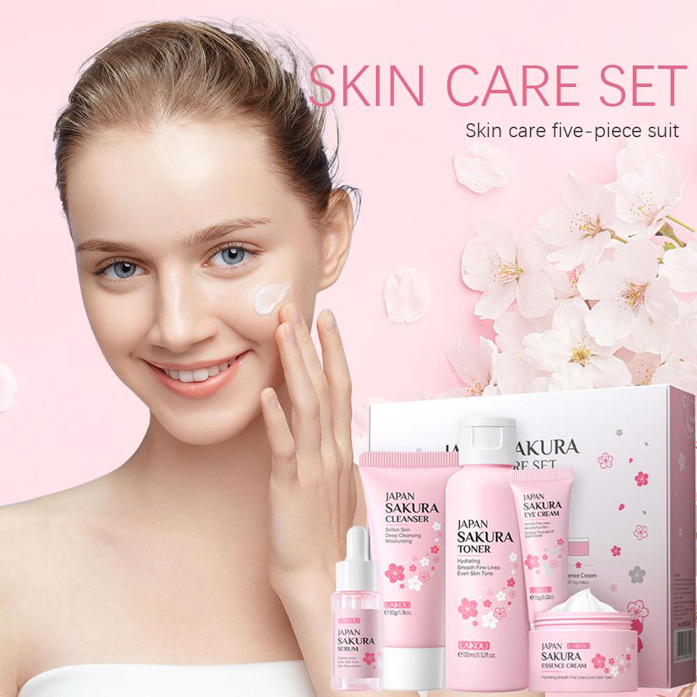 5/3pcs/Set Sakura Skin Care Se - مراجعة Skincare Garnier وسعره