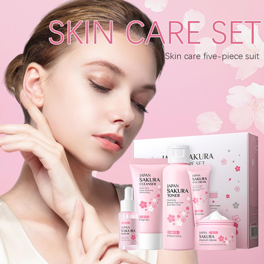 5/3pcs/Set Sakura Skin Care Se - مراجعة Skincare Garnier وسعره