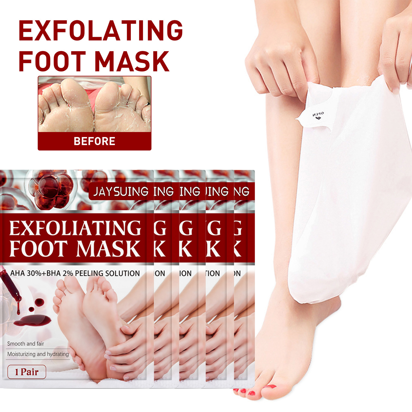 AHA Exfoliating Foot Mask Mois - مراجعة Glycolic Acid Exfoliant وسعره