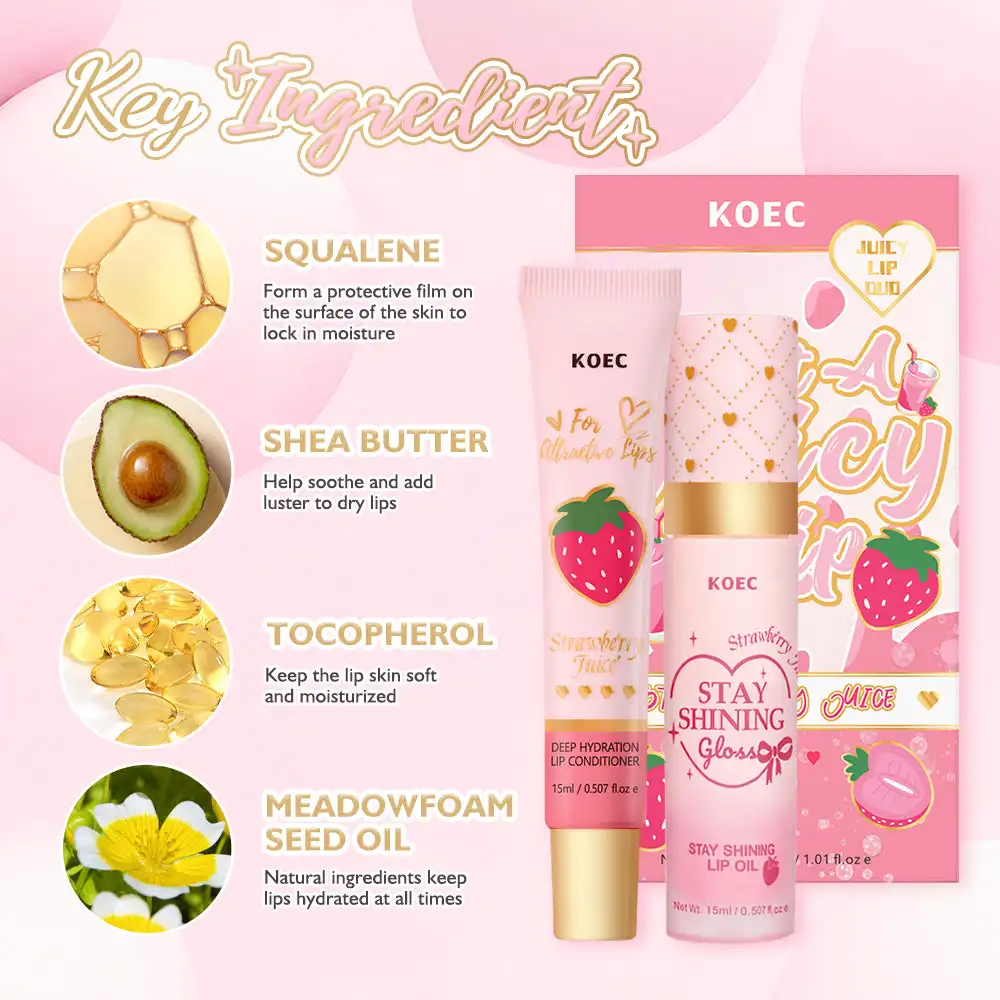 15ml*2 KOEC Strawberry Juice L - مراجعة Squalane Oil Lightweight وسعره