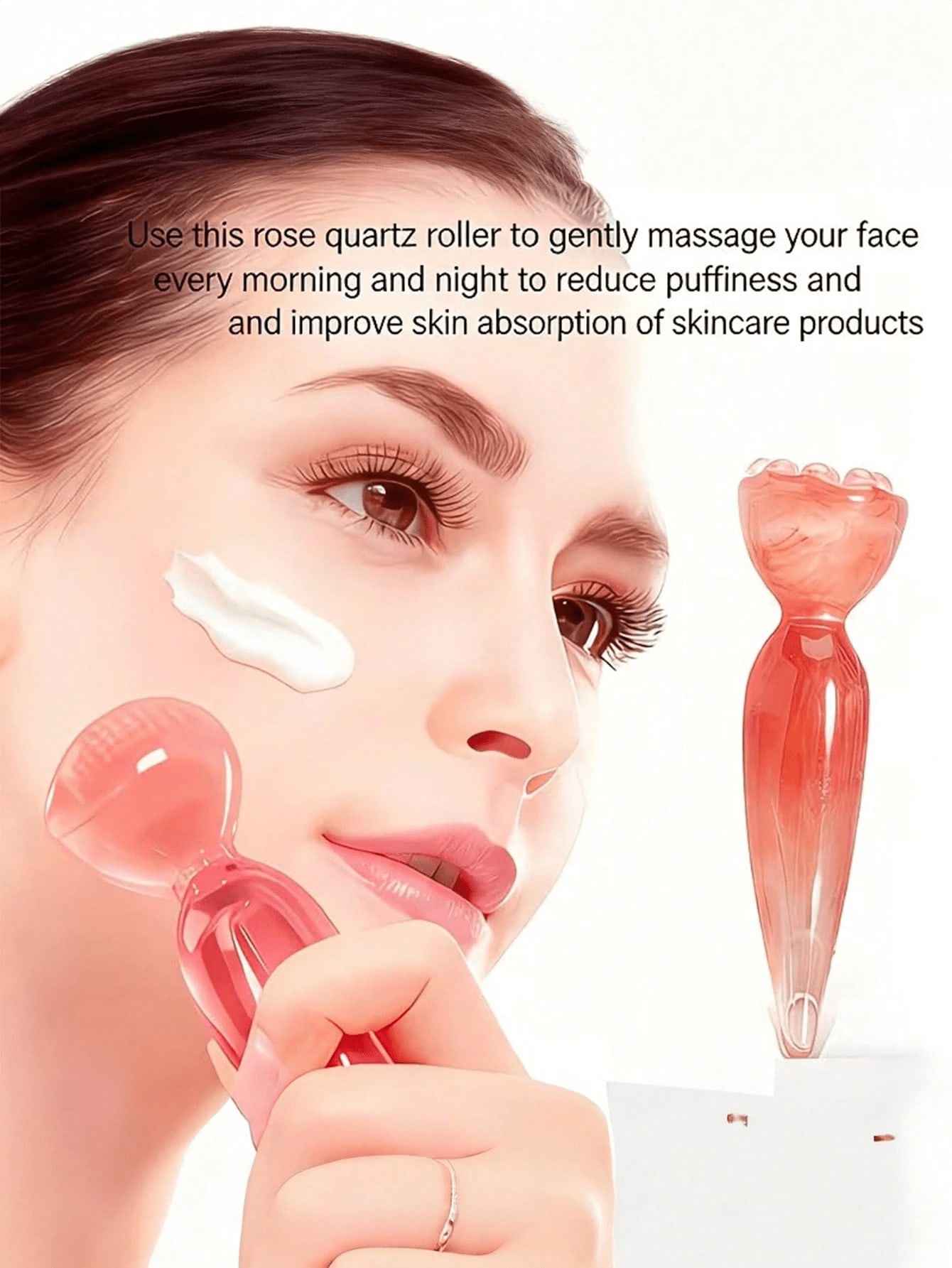 1pc Pink Manual Facial Massage - مراجعة Skincare Pink وسعره