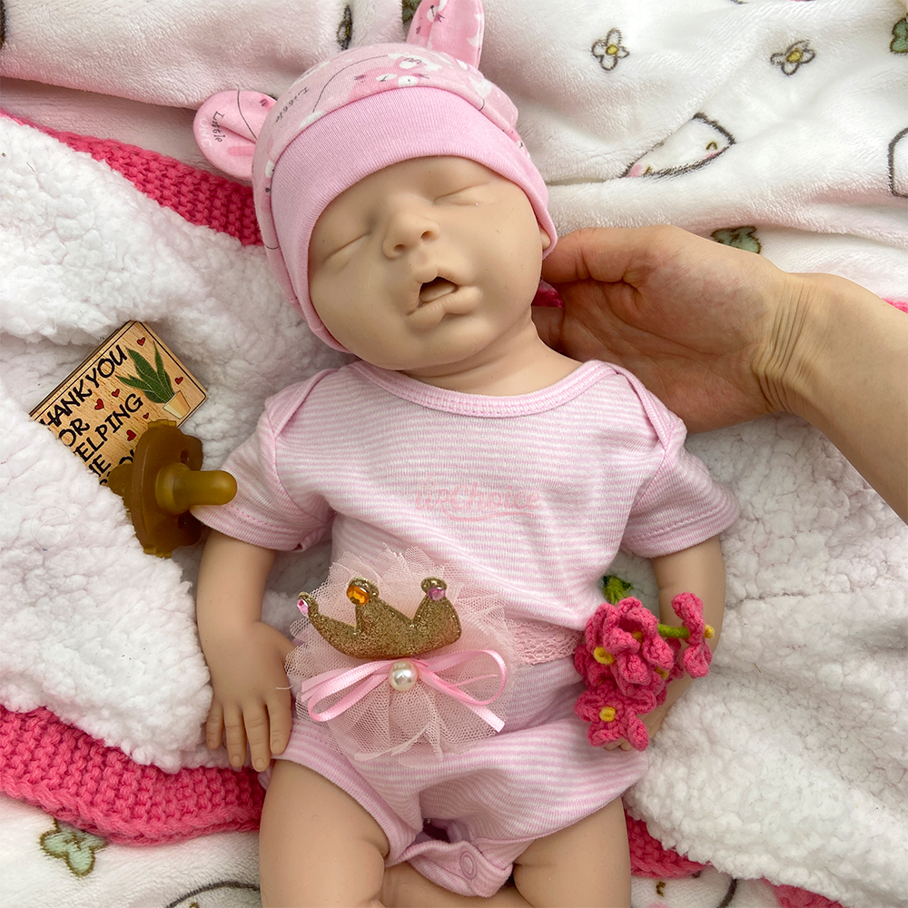 45cm Silicone Reborn Baby Girl - مراجعة Skincare Newborn وسعره