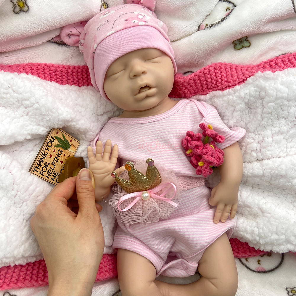 45cm Silicone Reborn Baby Girl - مراجعة Skincare Newborn وسعره