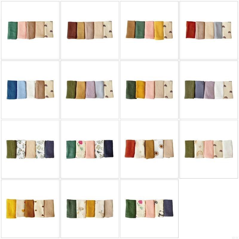 M89C 5 Pieces Soft Cotton Burp - مراجعة Skincare Newborn وسعره