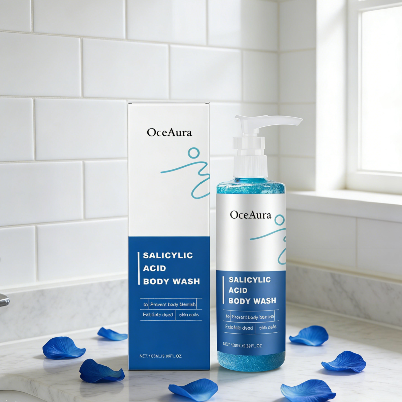 OceAura Salicylic Acid Shower  - مراجعة Glycolic Acid Exfoliant وسعره